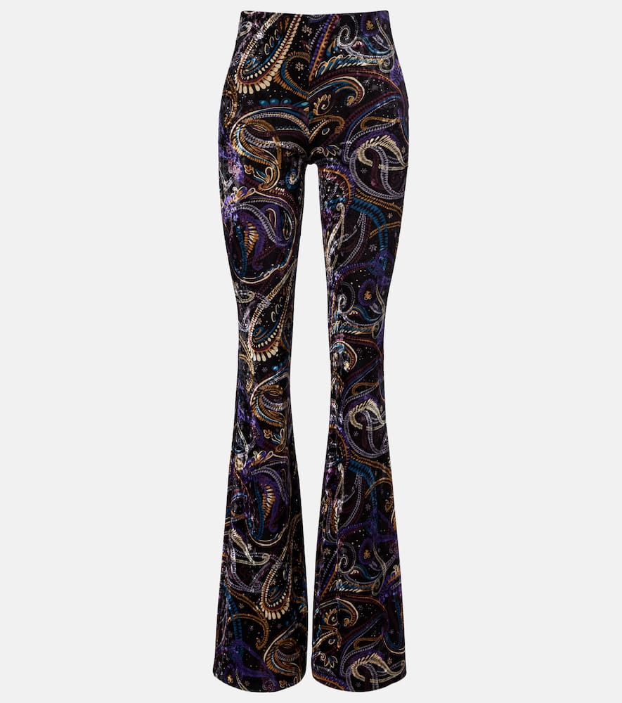 Paisley flared pants