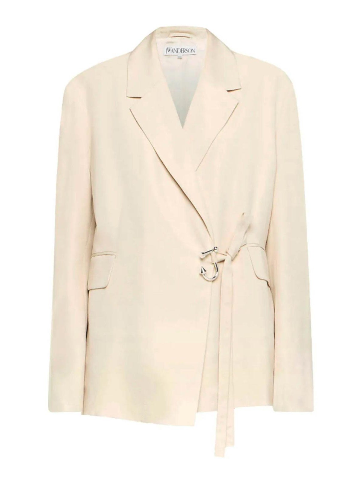 Tailored wrap blazer - Neutrals
