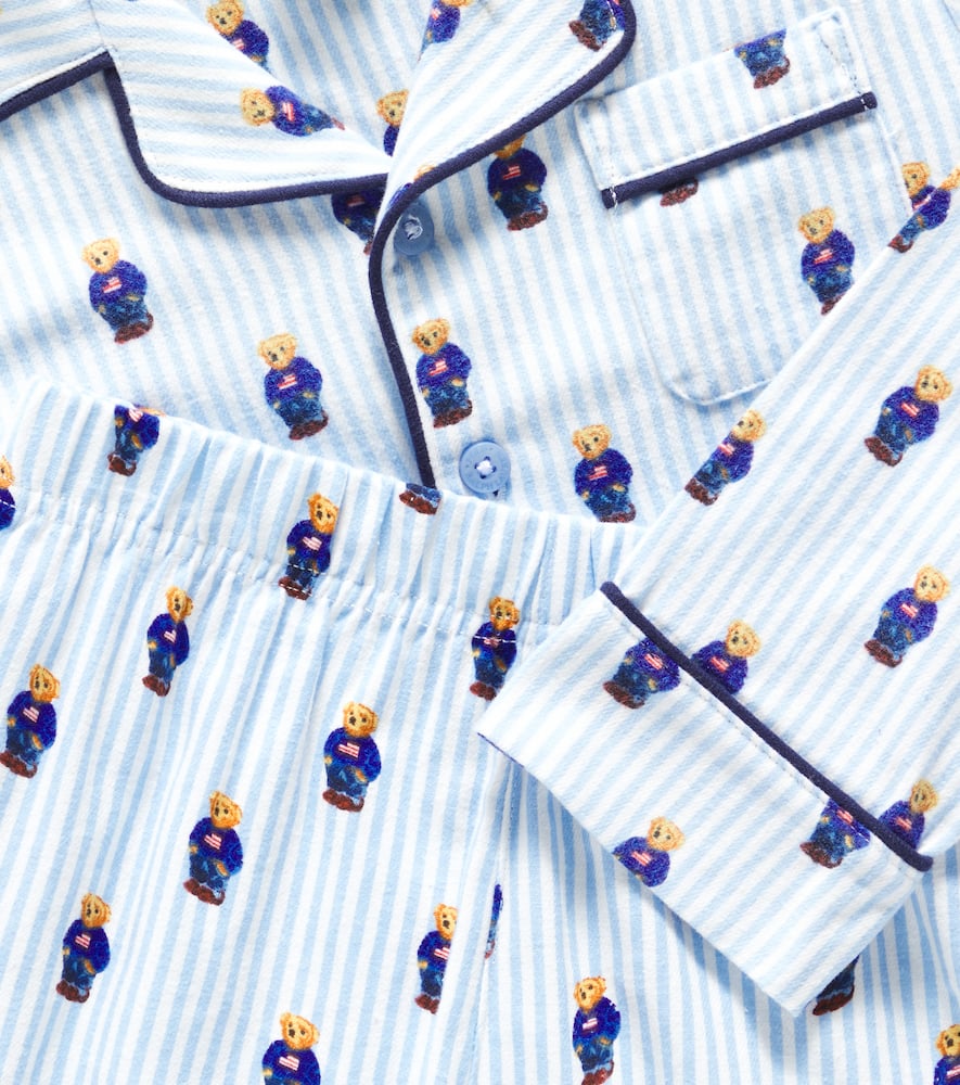 Polo Ralph Lauren Kids Polo Bear cotton pajamas