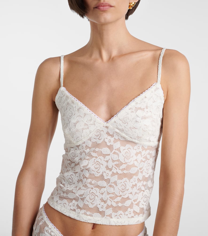 Floral lace top