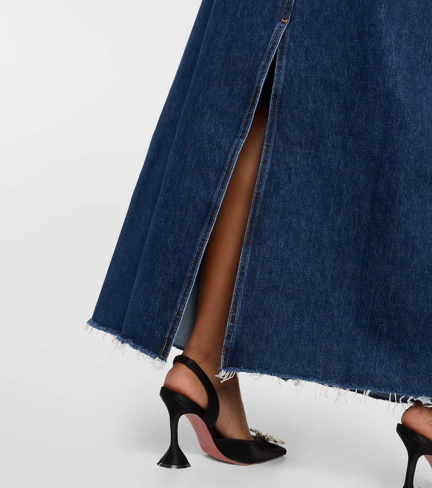 Hilla denim maxi skirt