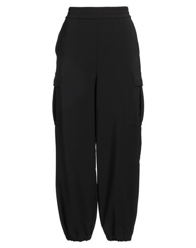 Twinset Woman Pants Black Size 10 Polyester, Elastane