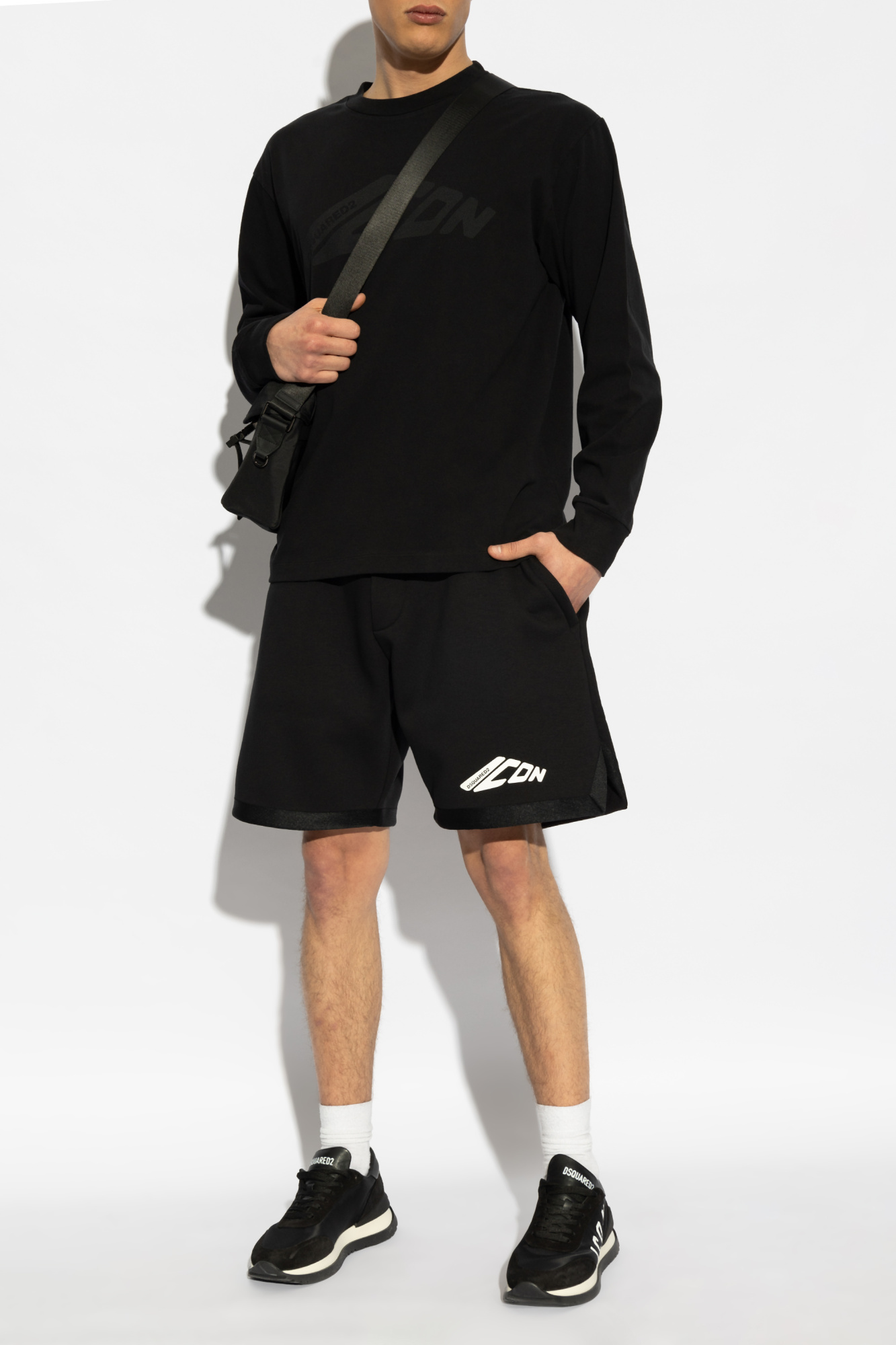 T-shirt With Logo, Men's, Black