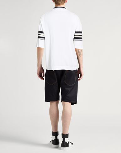 Man Sweater White Size 42 Cotton