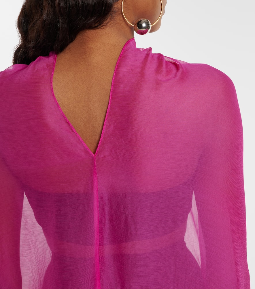 Silk gown