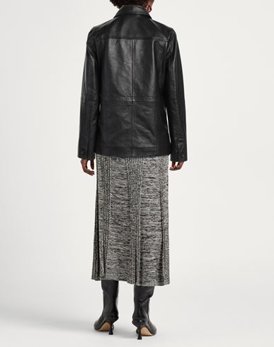 Muubaa Woman Jacket Black Size 4 Lambskin
