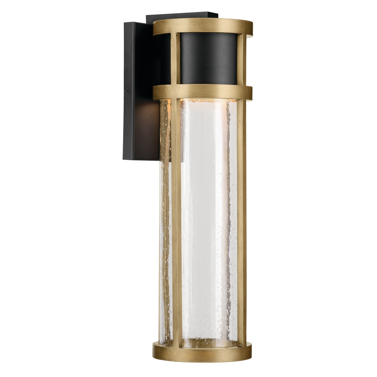 Textured Black LED Outdoor Wall Mount from the Camillo Collection