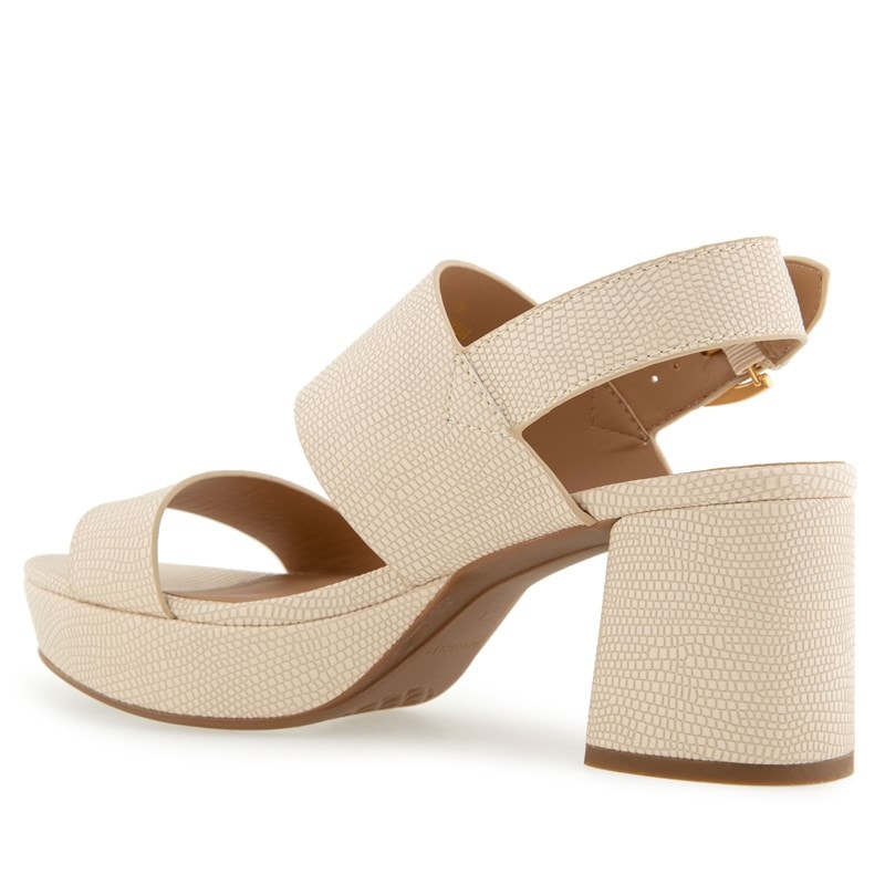 Women's Camilia Platform Sandals (Stone Lizard Embossed Fx Lthr)