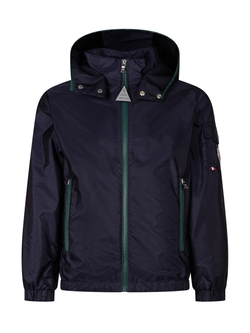Kids Blue Solid Jacket
