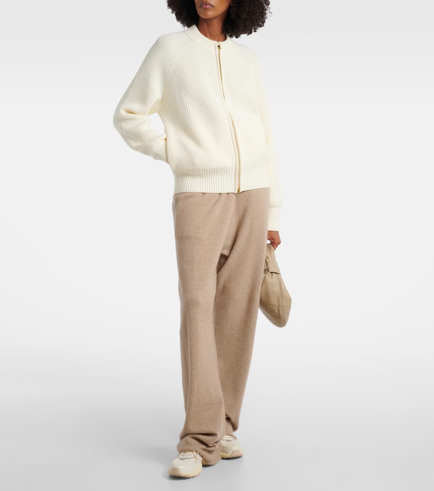 Milo ribbed-knit zip-up cardigan