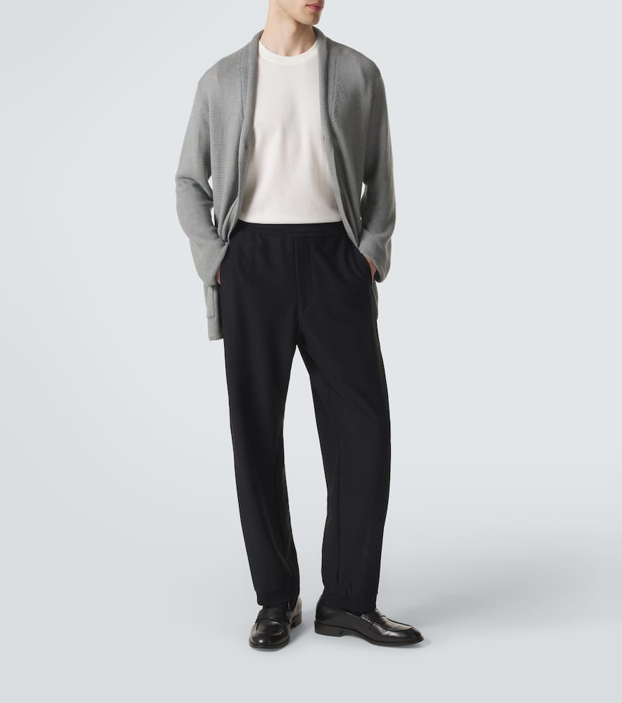 Knitted straight pants