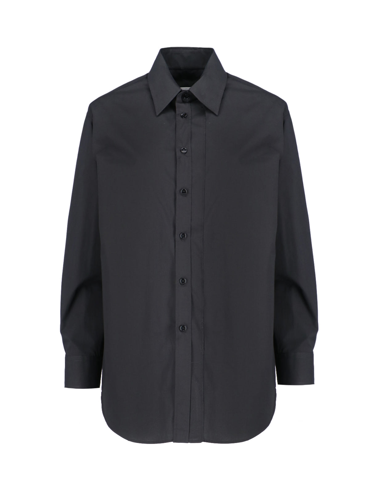 Cotton and Viscose Button-Front Shirt