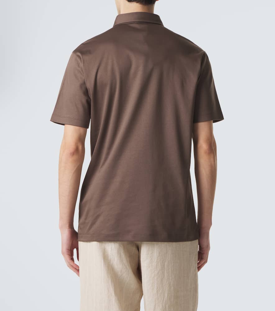 Logo cotton polo shirt