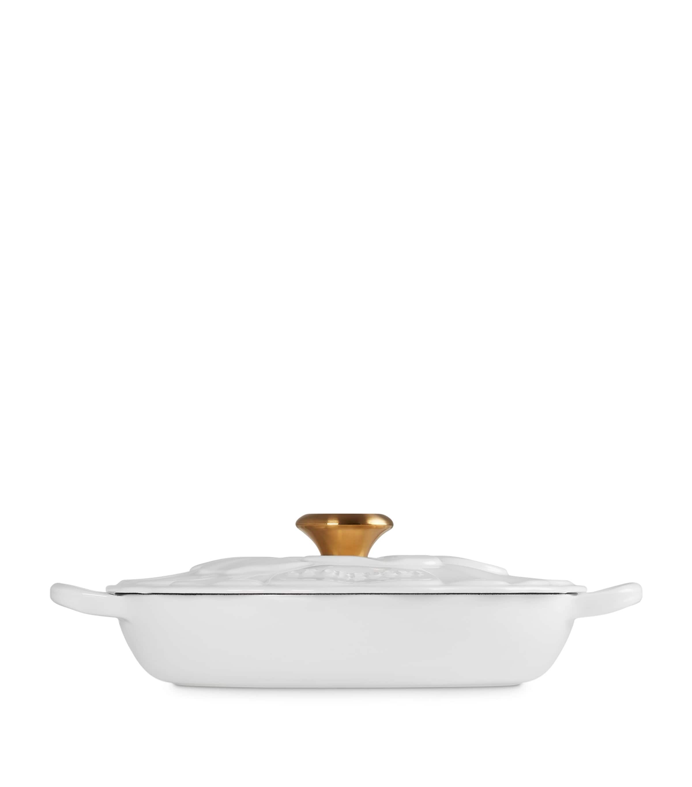 Shallow Petal Casserole Dish