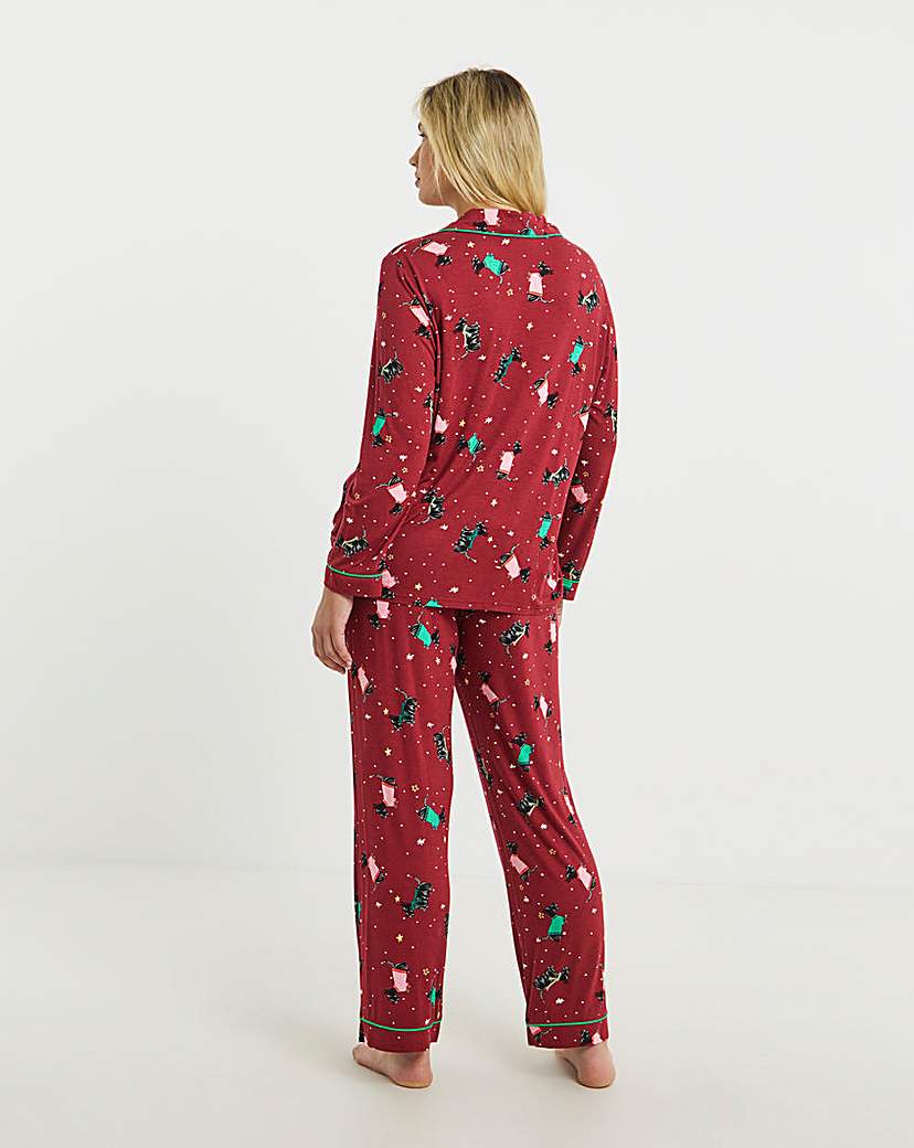 Pretty Secrets Scottie Dog Button PJ Set