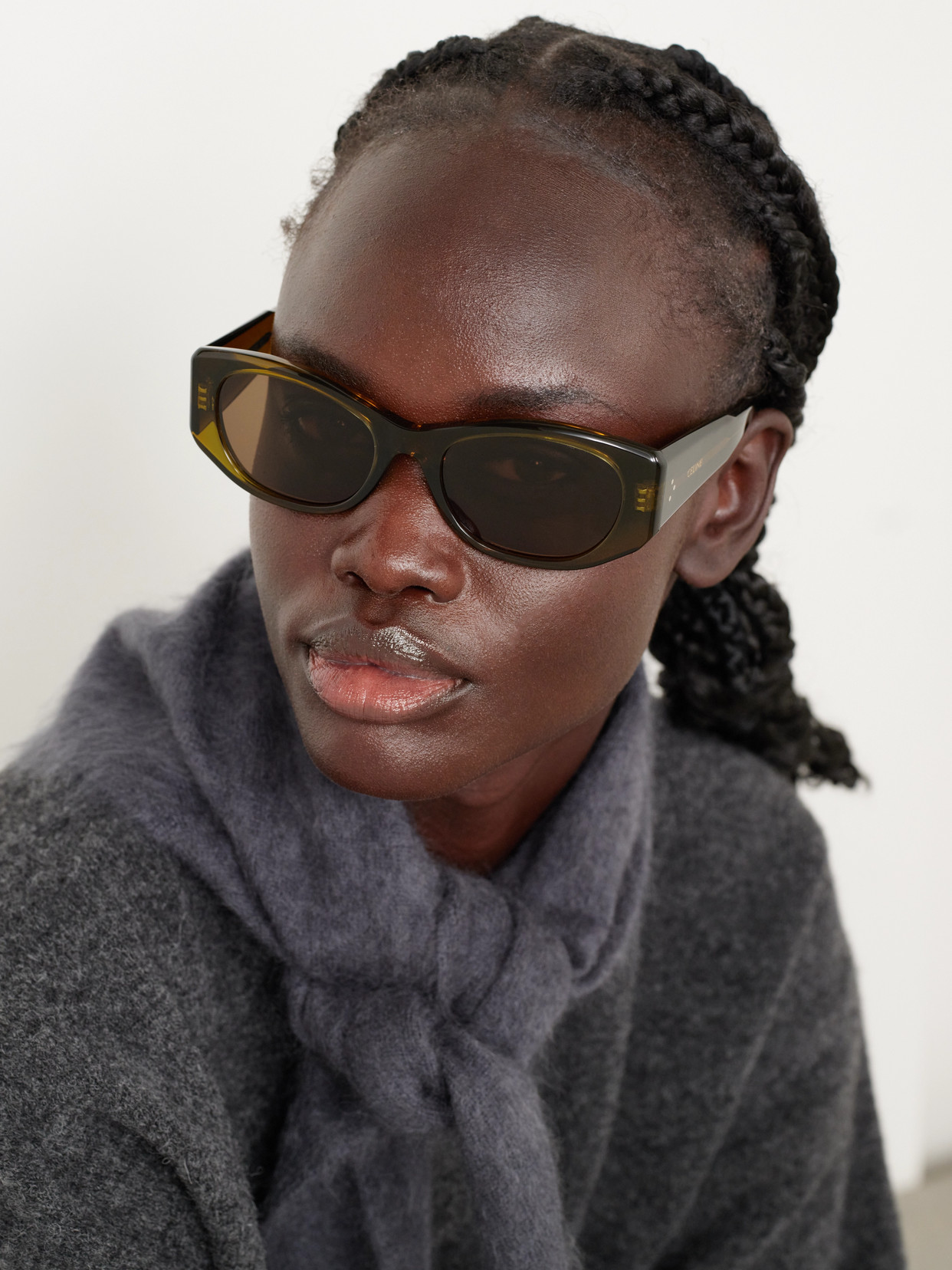 Cat-eye Acetate Sunglasses - Green