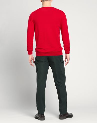 Man Sweater Red Size 40 Cotton, Polyamide