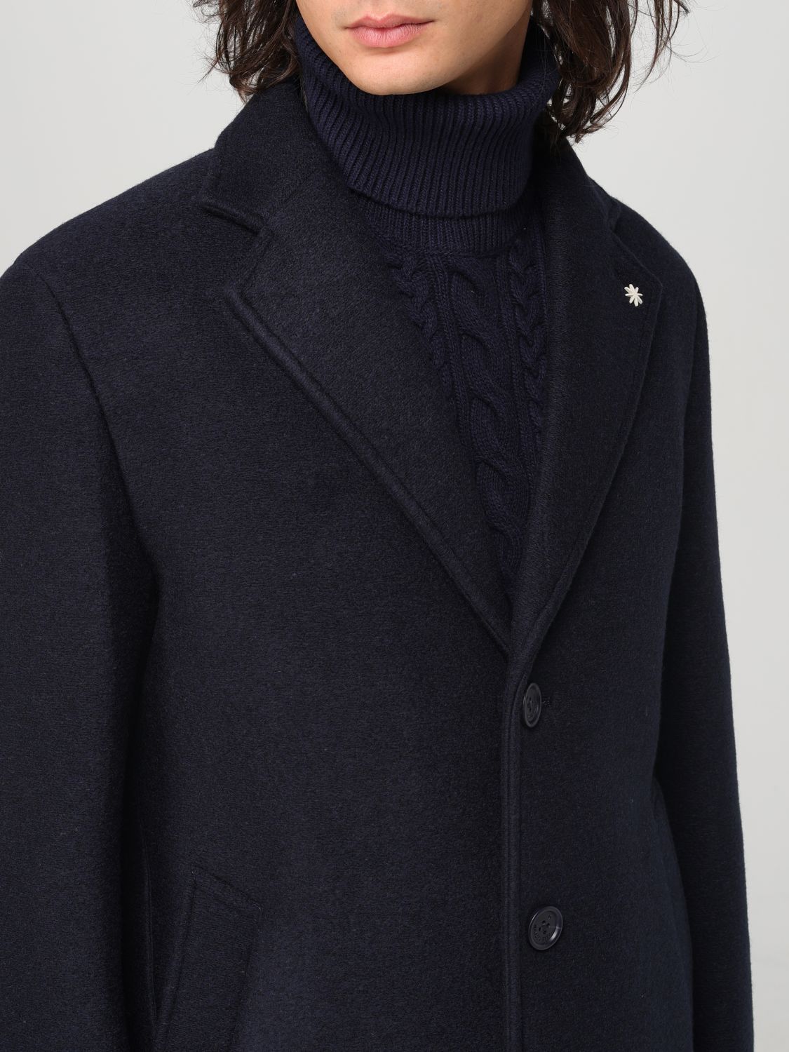 Single-breasted coat - Brown