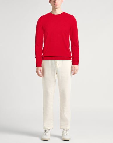 Man Sweater Red Size 38 Cotton, Polyamide