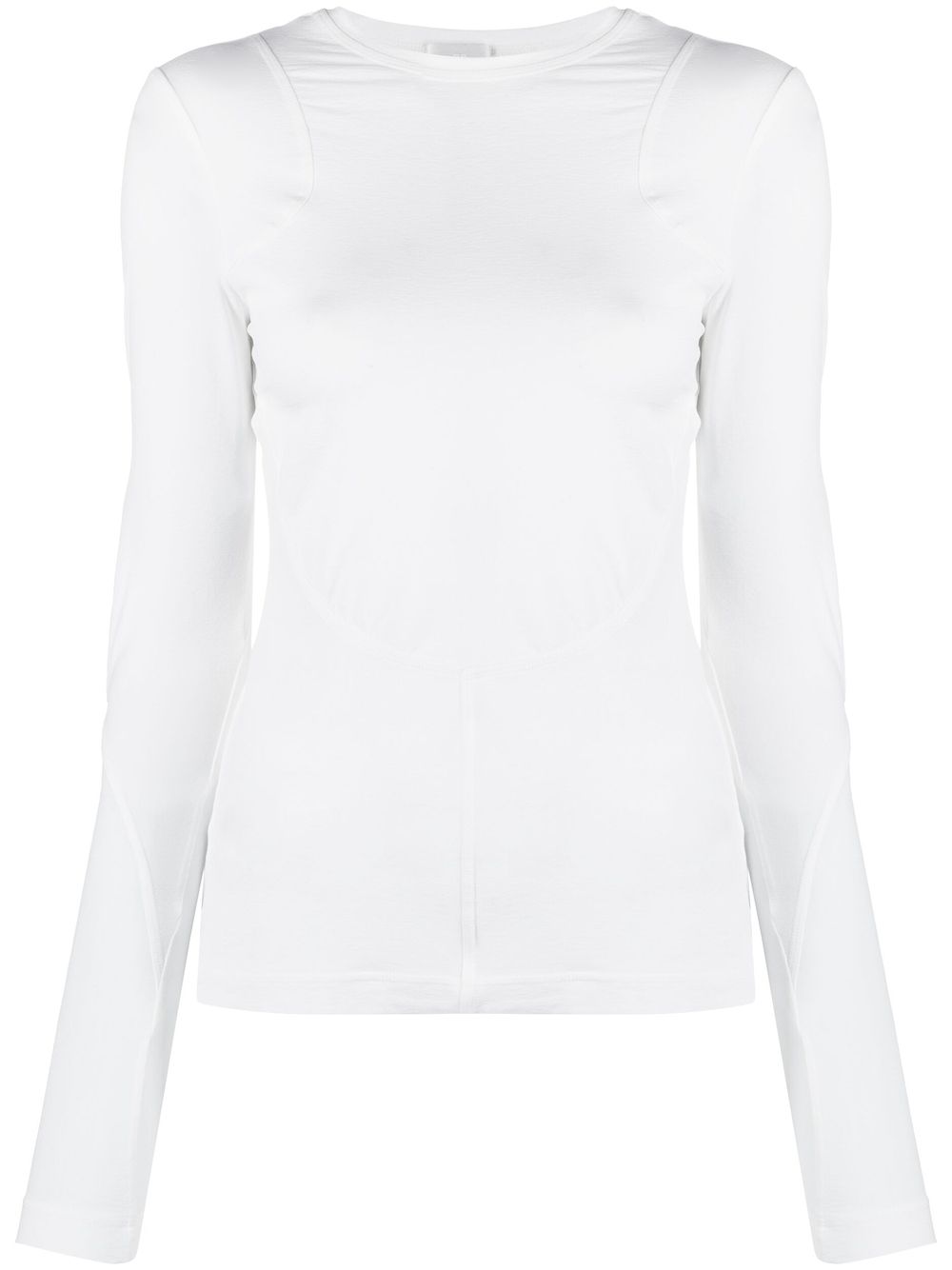 Cut-out crew-neck T-shirt - White