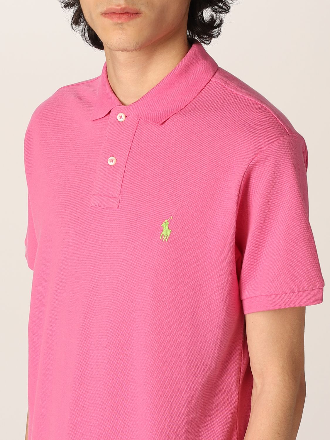 Cotton polo shirt with logo