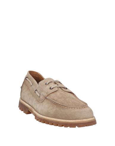 Man Loafers Khaki Size 7 Leather