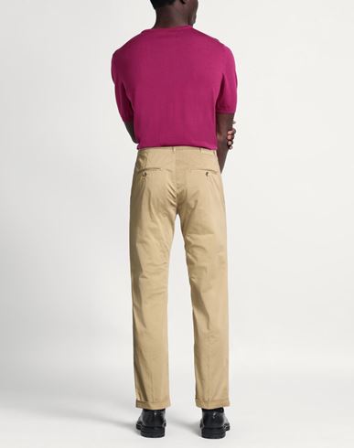 Man Pants Sand Size 36 Cotton, Elastane