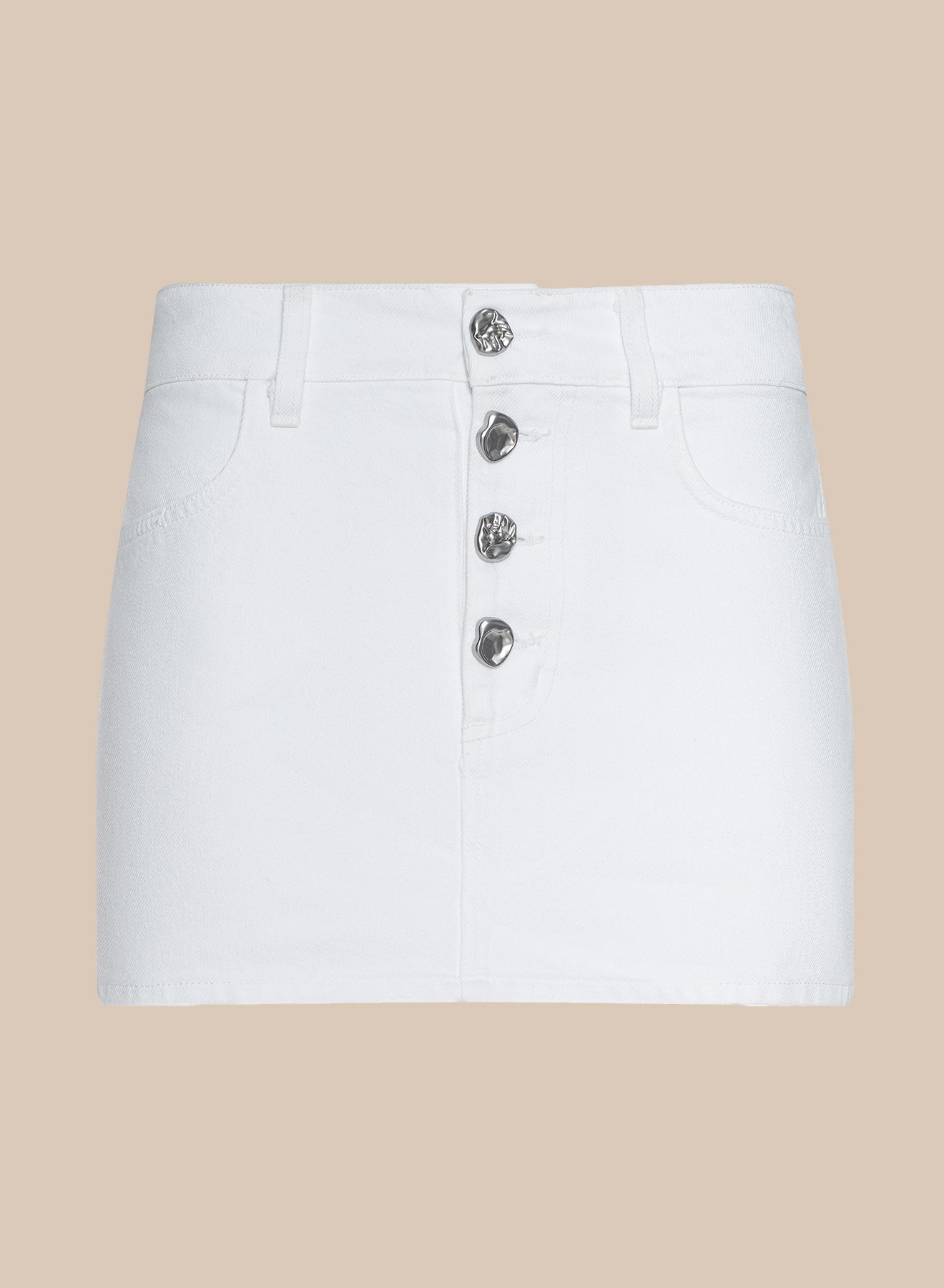 Solene Jean Mini Skirt In Blanc