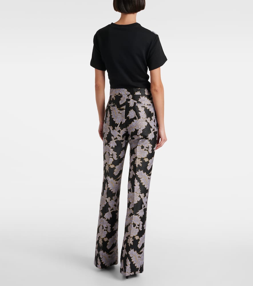 Saturday Night jacquard bootcut pants