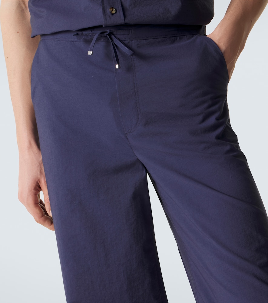 Paula's Ibiza cotton-blend wide-leg pants