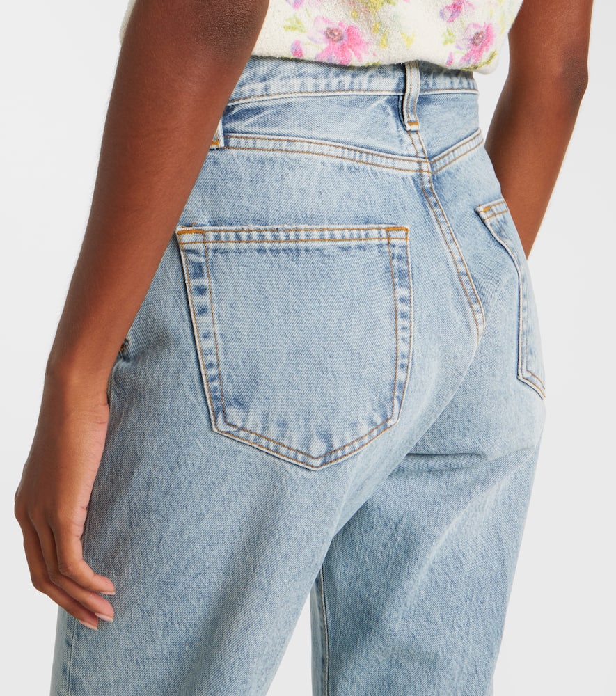 The Vertical Crop high-rise straight jeans
