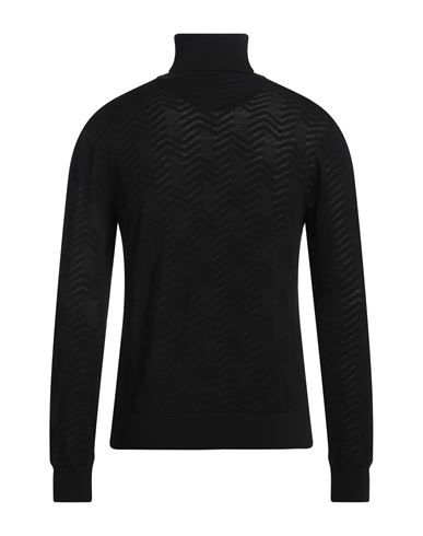 Missoni Man Turtleneck Black Size M Wool, Viscose