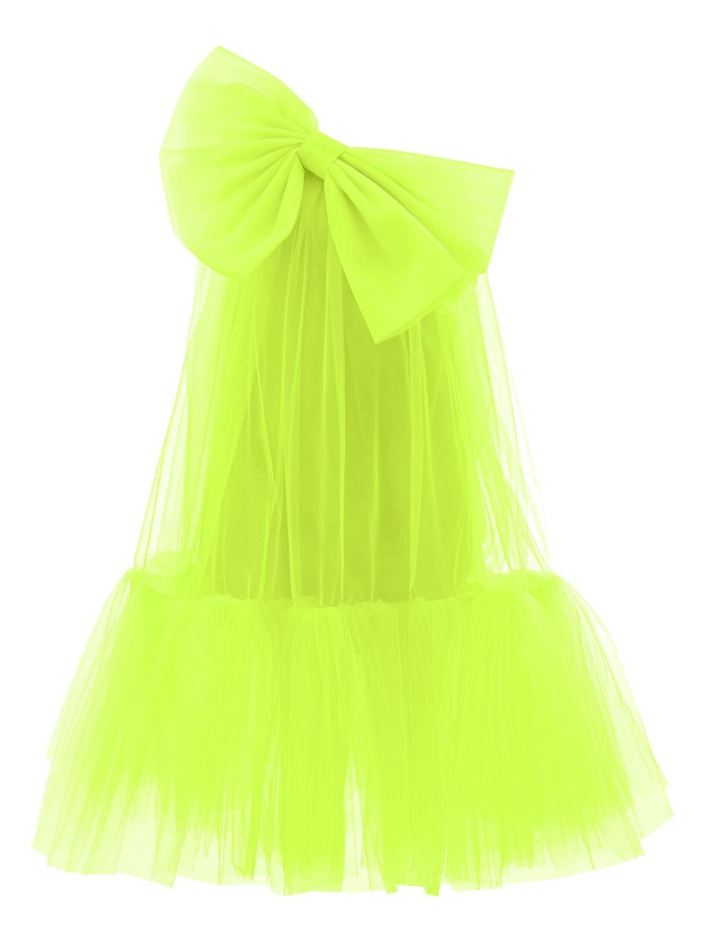 Maggi oversize-bow tulle dress - Green