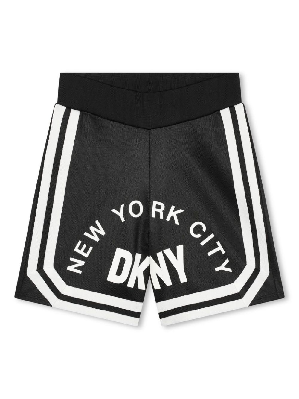 Logo-print striped Bermuda shorts - Black