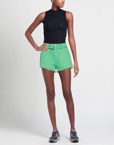 Woman Denim shorts Green Size M Cotton