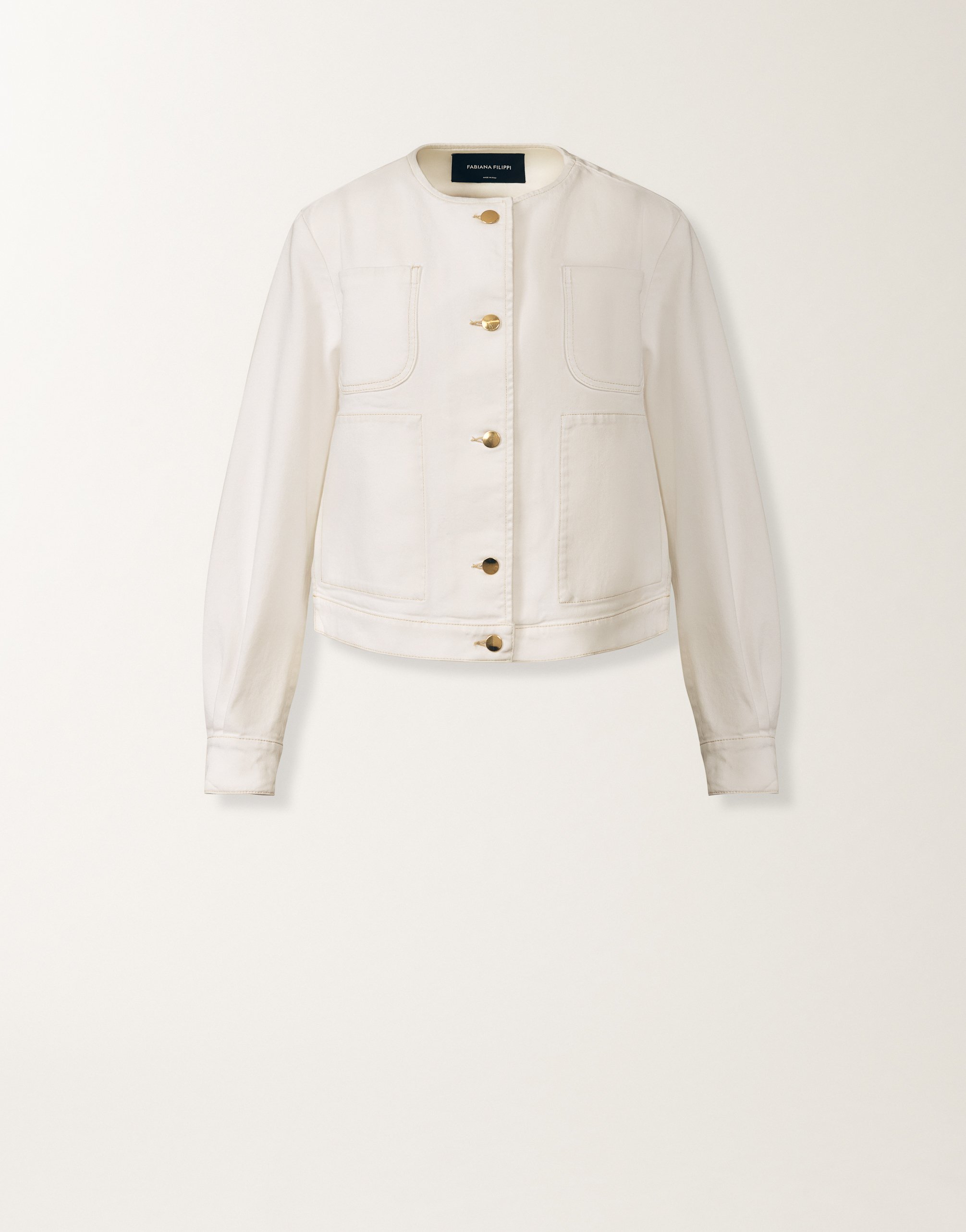 Denim jacket, white