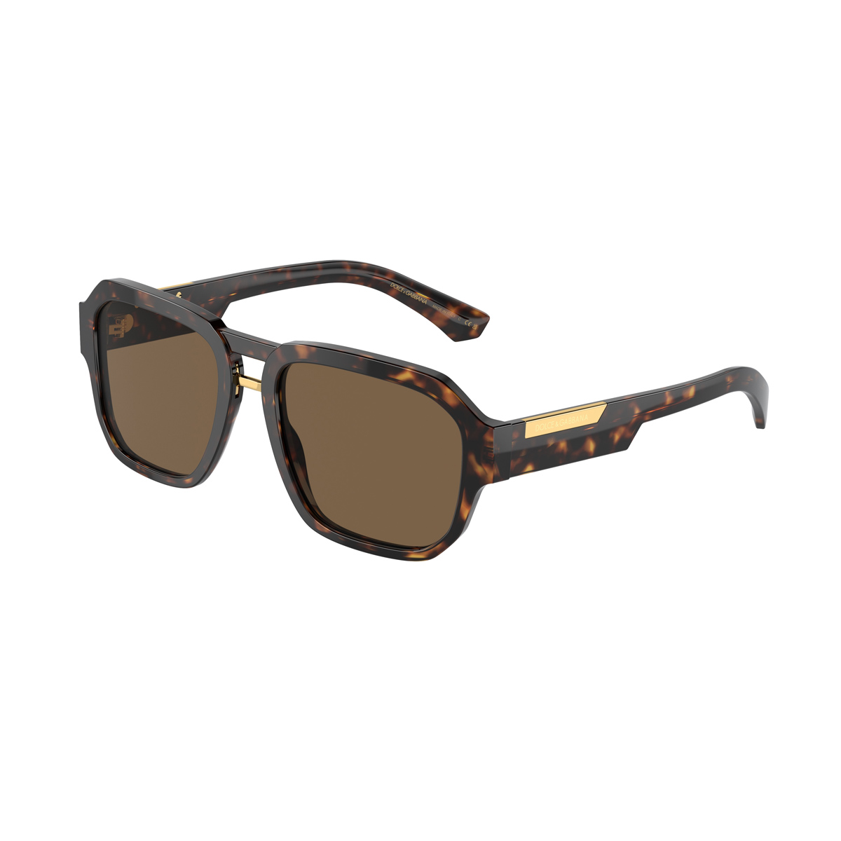 DG4464 Linea MIRROR LOGO 502-73 Havana Marrone Acetate Occhiali Sole - Men