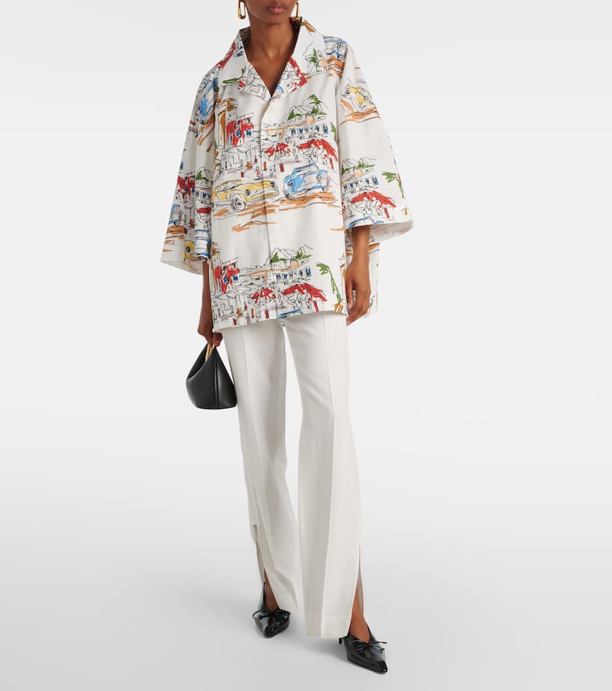 Casaco printed cotton bowling shirt