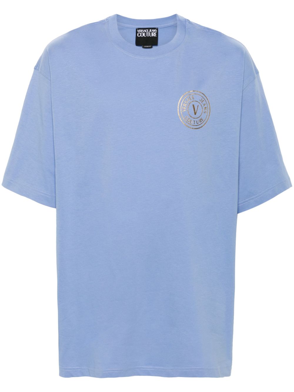 Logo-print cotton T-shirt - Blue