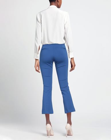 Woman Pants Bright blue Size 8 Cotton, Nylon, Elastane