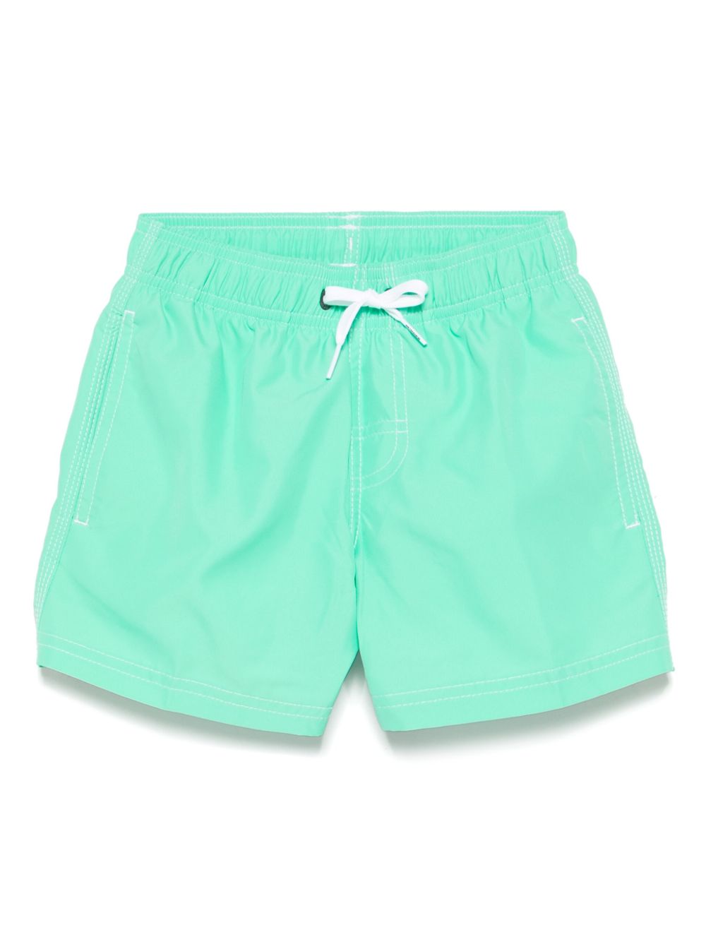 Striped swim shorts - Green