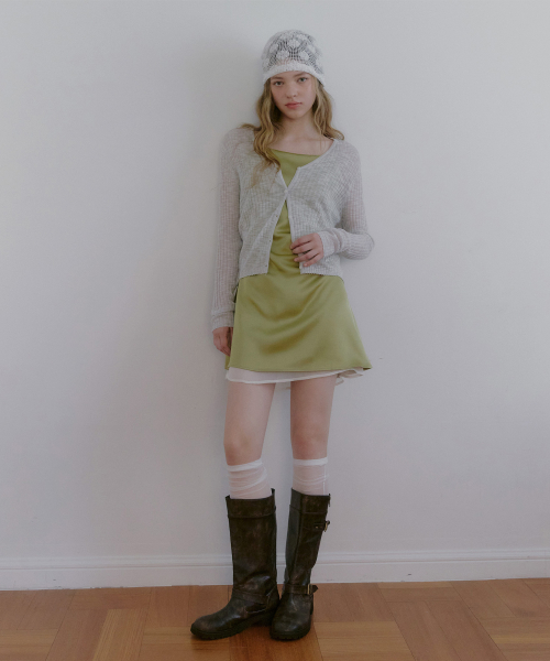 Poltin Sheer Long Sleeve Cardigan
