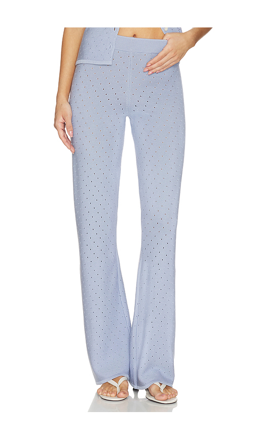 SRG Gidget Knit Pant in Blue - Blue. M also in L, S, XL