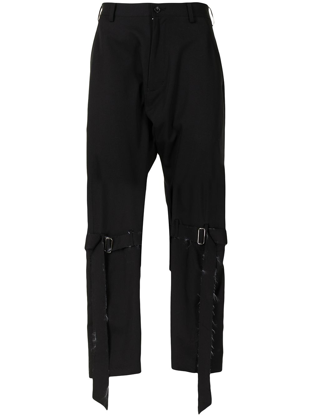 Buckle-embellished trousers - Black