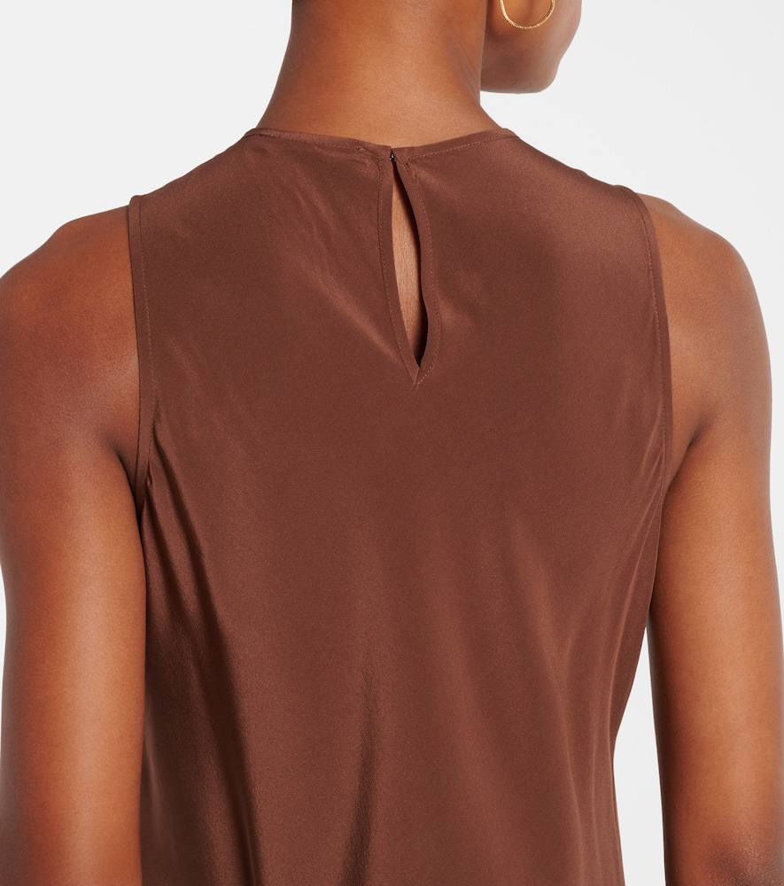 Valencia silk crêpe maxi dress