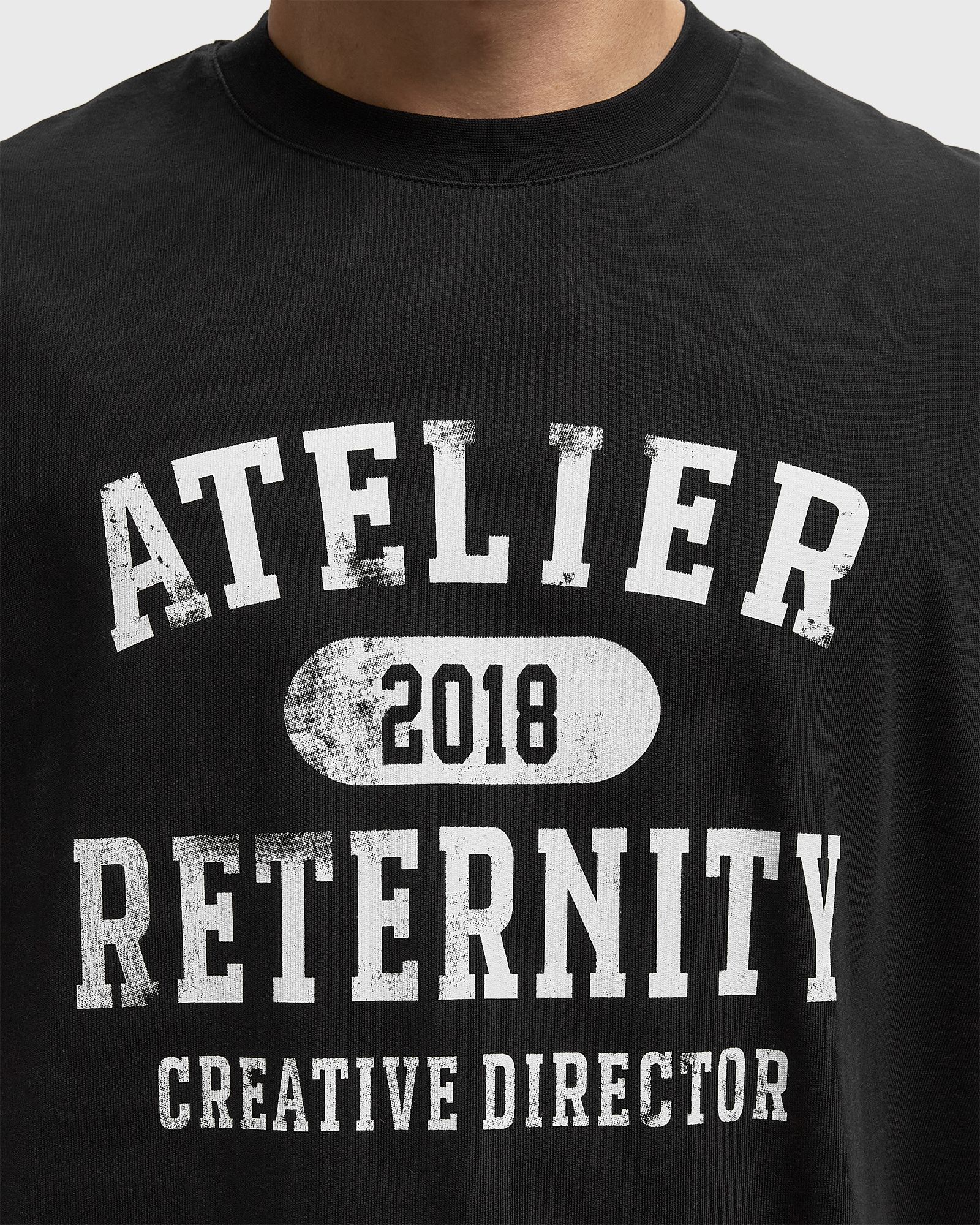 ATELIER EMBLEM T-SHIRT black male Shortsleeves now available at BSTN