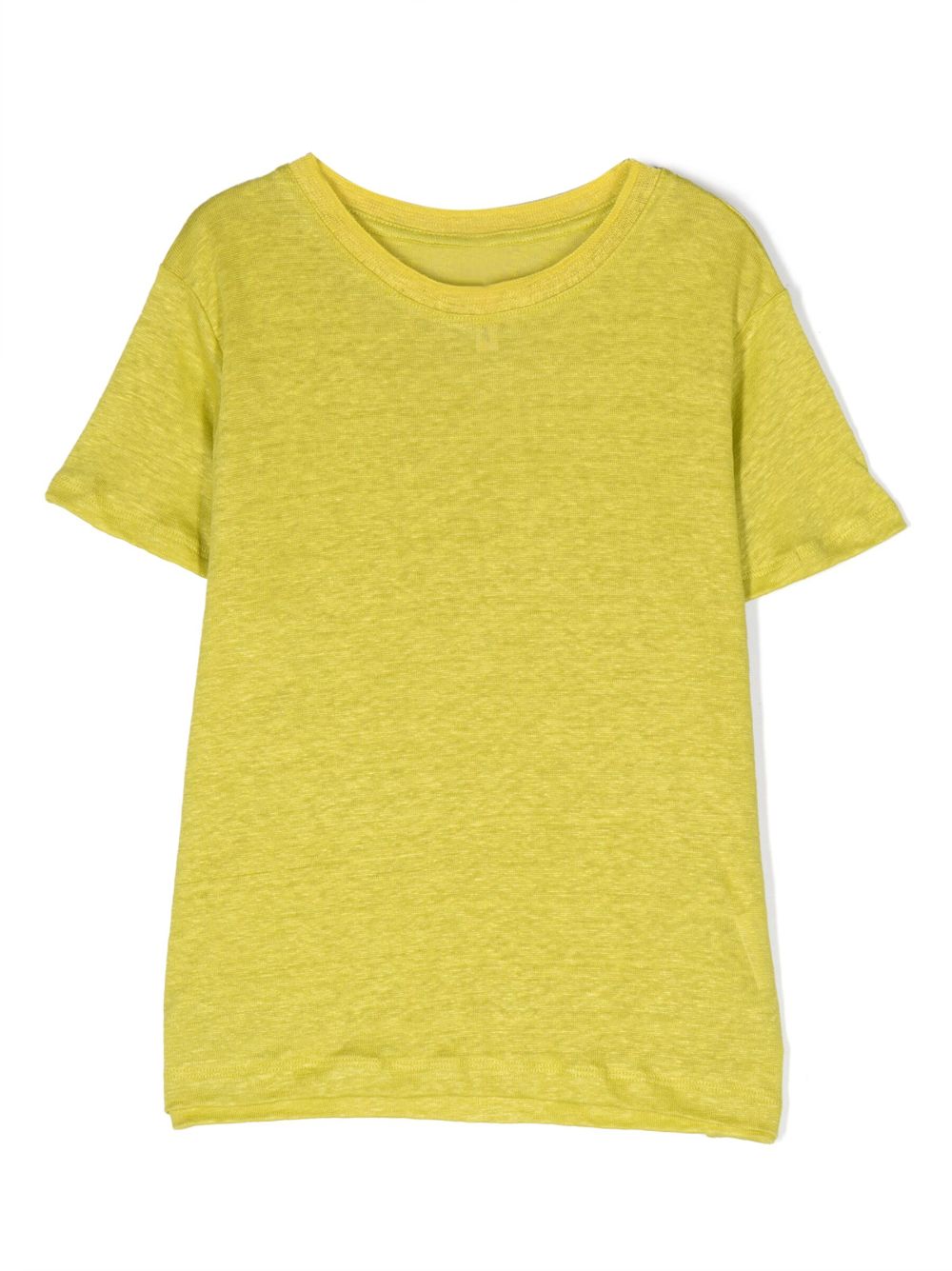 Mio linen mélange T-shirt - Yellow