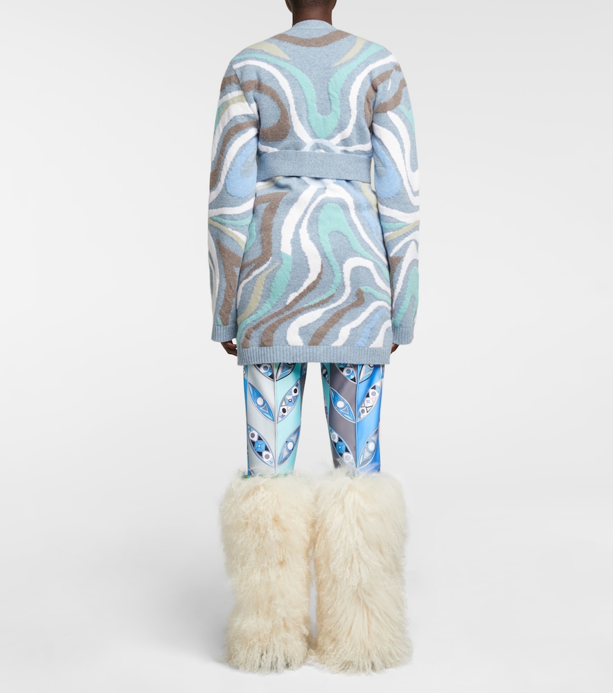 X Fusalp intarsia wool cardigan