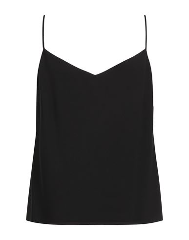 Woman Top Black Size 14 Polyester, Elastane