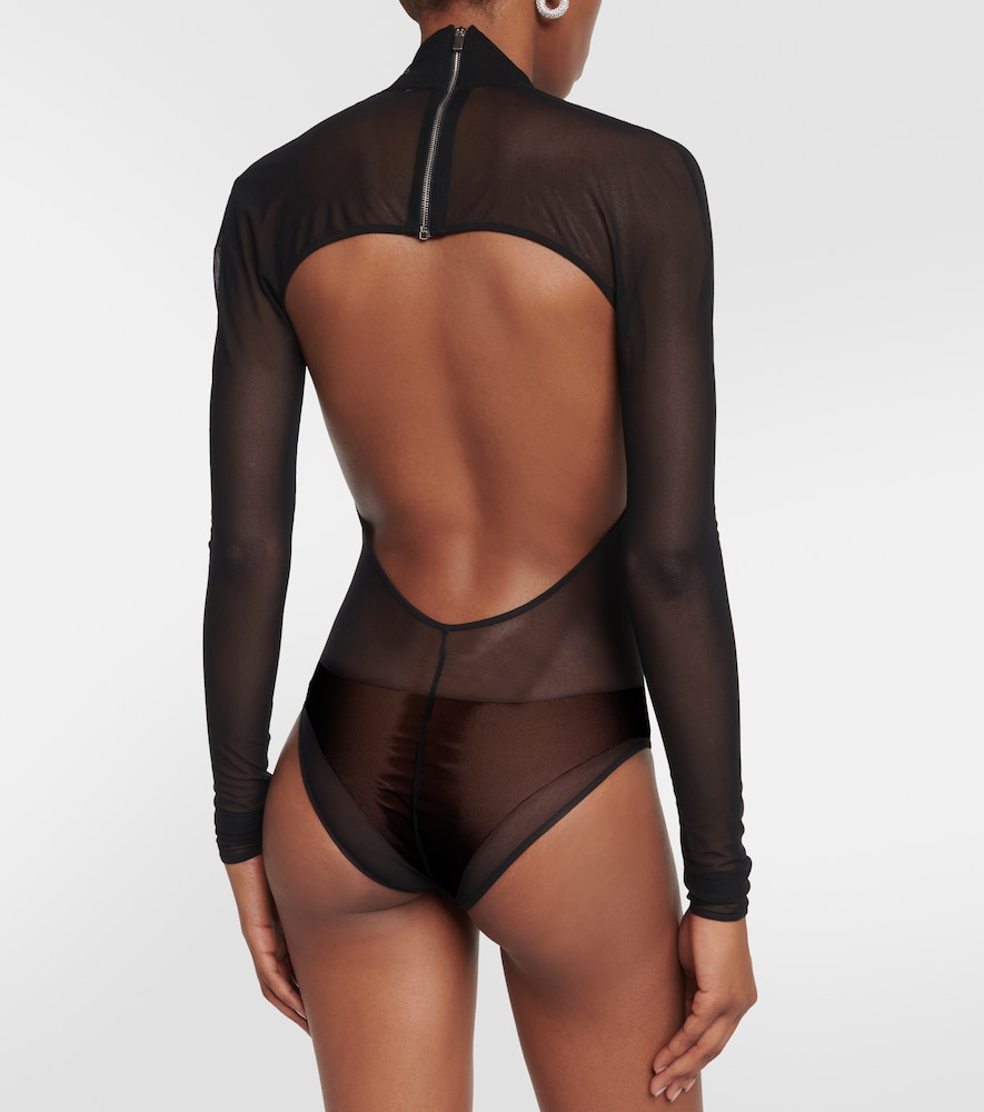 Cutout mesh bodysuit